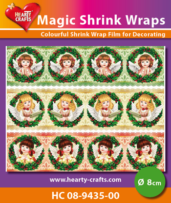 HC08-9435-00 Magic Shrink Wraps, Angels (⌀ 8 cm)
