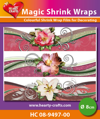 HC08-9497-00 Magic Shrink Wraps, Flower Swing (⌀ 8 cm)