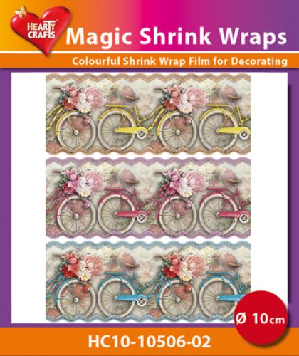 HC10-10506-02 Magic Shrink Wraps, Bicycles ( 10 cm)