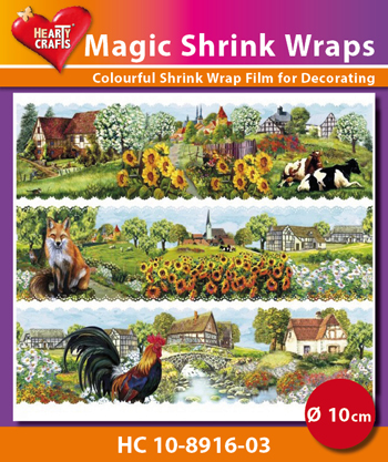 HC10-8916-03 Magic Shrink Wraps, Summer Village (⌀ 10 cm)