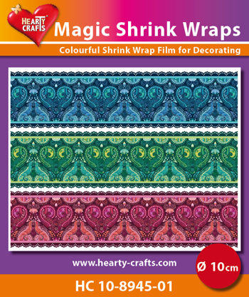 HC10-8945-01 Magic Shrink Wraps, Paisley (⌀ 10 cm)