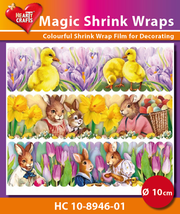 HC10-8946-01 Magic Shrink Wraps, Easter (⌀ 10 cm)