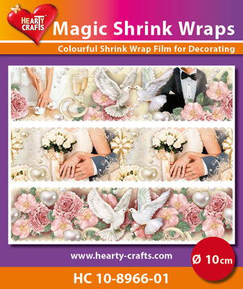 HC10-8966-01 Magic Shrink Wraps, Wedding (⌀ 10 cm)