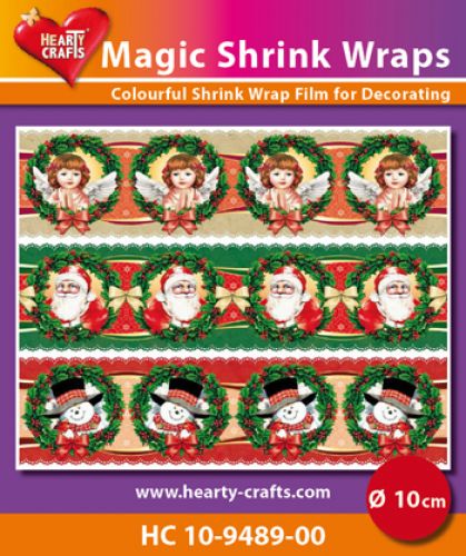 HC10-9489-00 Magic Shrink Wraps, Christmas (⌀ 10 cm)