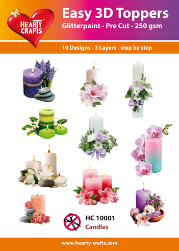 HC10001 Easy 3D-Toppers Candles