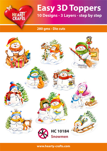 HC10184 Easy 3D-Toppers Snowmen