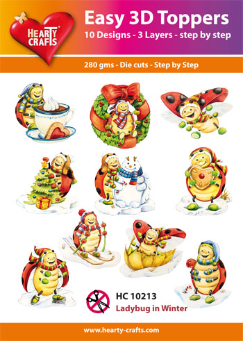 HC10213 Easy 3D-Toppers Ladybug, Winter