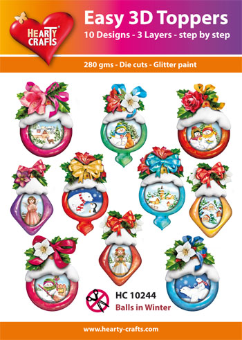 HC10244 Easy 3D-Toppers Winter-Balls