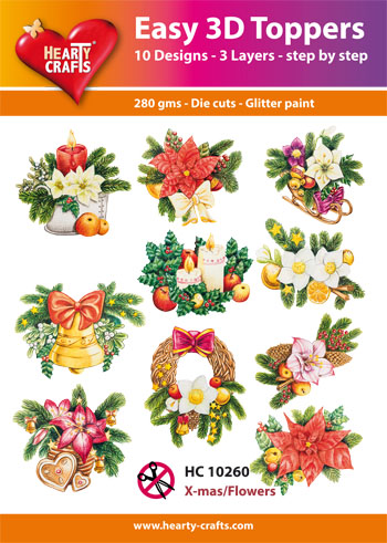 HC10260 Easy 3D-Toppers x-mas / Flowers