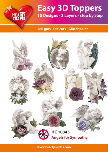 HC10343 Easy 3D-Toppers Angels for Sympathy