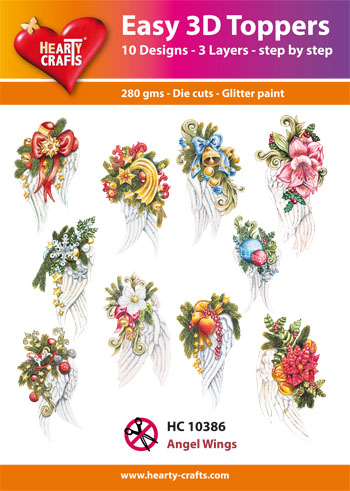 HC10386 Easy 3D-Toppers Angel Wings