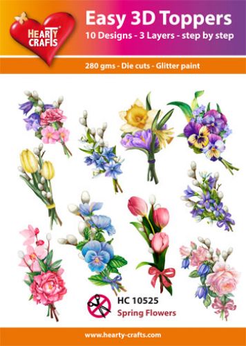 HC10525 Easy 3D-Toppers Spring Flowers