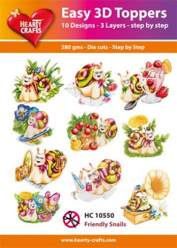 HC10550 Easy 3D-Toppers Friendly Snailes