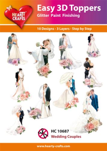 HC10687 Easy 3D-Toppers Wedding Couples