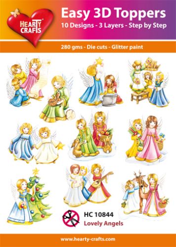HC10844 Easy 3D-Toppers Lovely Angels