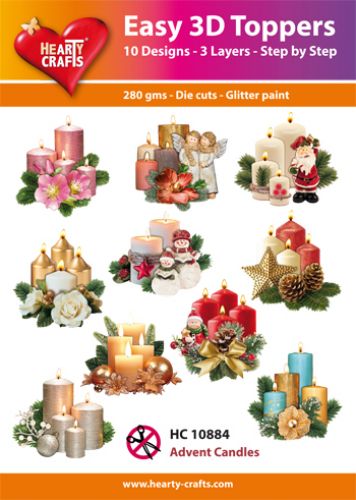 HC10884 Easy 3D-Toppers Advent Candles