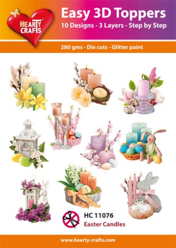 HC11076 Easy 3D-Toppers Easter Candles