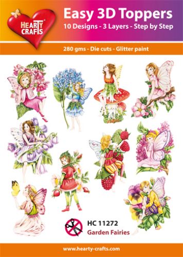 HC11272 Easy 3D-Toppers Garden Fairies