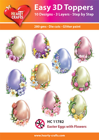 HC11782 Easy 3D-Toppers - Easter Eggs with Flowers
