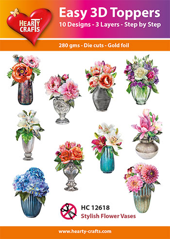 HC12618 Easy 3D-Toppers Stylish Flower Vases