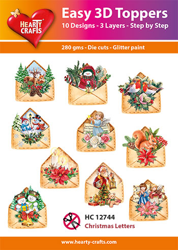HC12744 Easy 3D-Toppers Christmas Letters