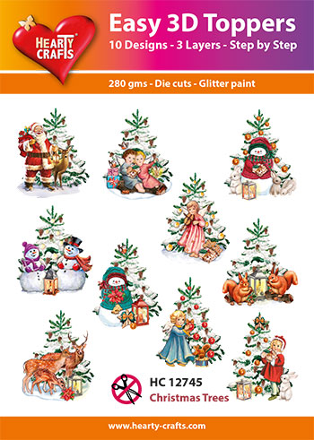HC12745 Easy 3D-Toppers Christmas Trees