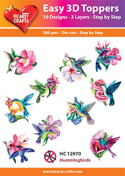HC12970 Easy 3D-Toppers Hummingbirds