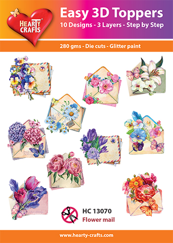 HC13070 Easy 3D-Toppers Flower Mail