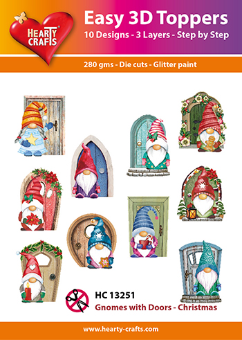 HC13251 Easy 3D-Toppers Gnomes with Doors - Christmas