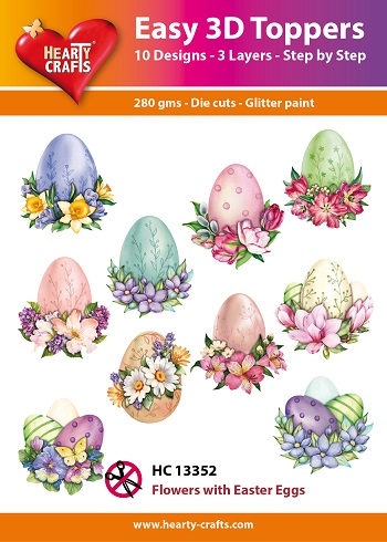 HC13352 Easy 3D-Toppers Flowers with Easter Eggs