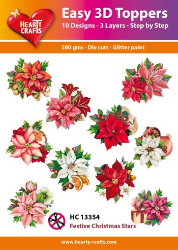 HC13354 Easy 3D-Toppers Festive Christmas Stars