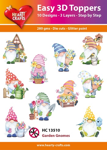 HC13510 Easy 3D Toppers - Garden Gnomes