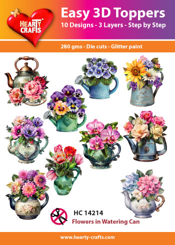 HC14214 Easy 3D - Flowers in Watering Can