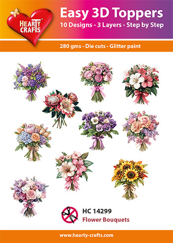 HC14299 Easy 3D-Toppers Flower Bouquets