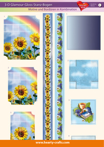 HC650508 3D-Glossy Die-cut sheets - Church related design