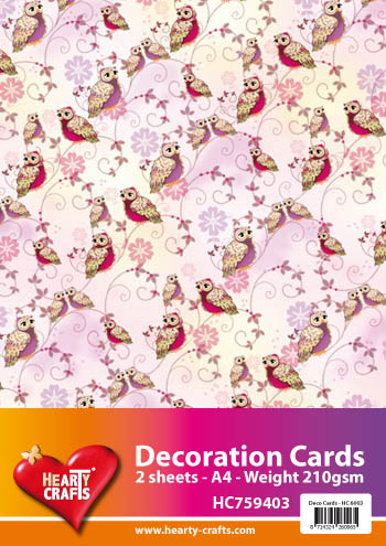 HC759403 Decoration Cards owls