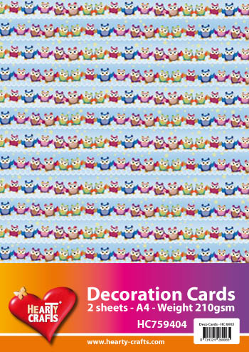 HC759404 Decoration Cards owls