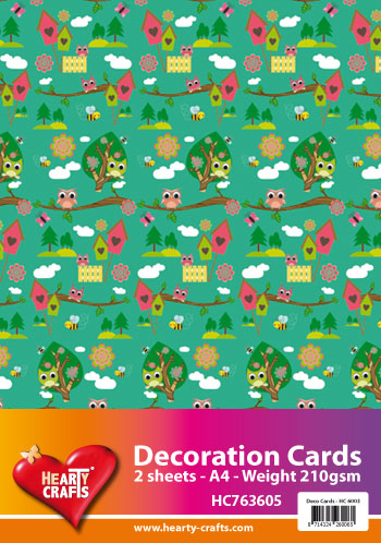HC763605 Decoration Cards owls