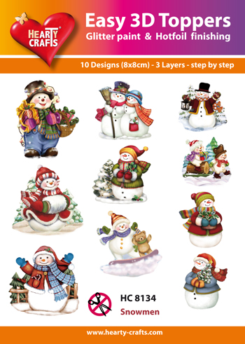 HC8134 Easy 3D-Toppers Snowmen