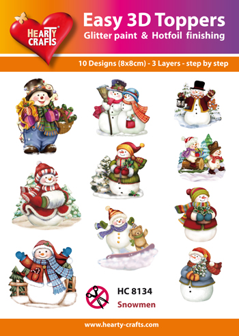 HC8134 Easy 3D-Toppers Snowmen