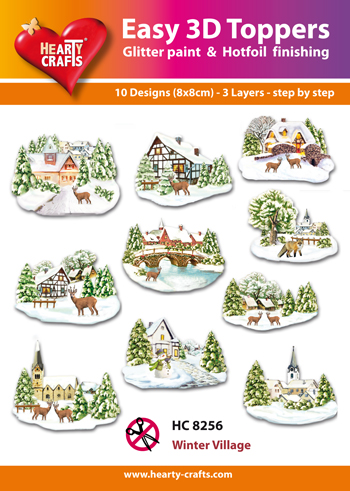 HC8256 Easy 3D-Toppers - Winter Village
