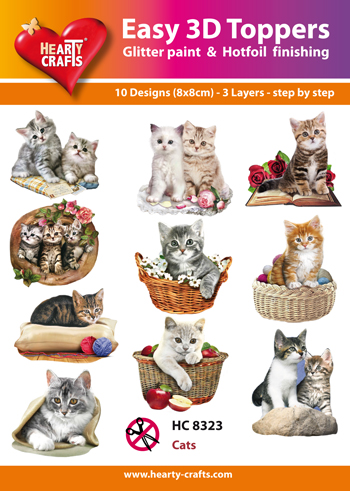 HC8323 Easy 3D Toppers - Cats