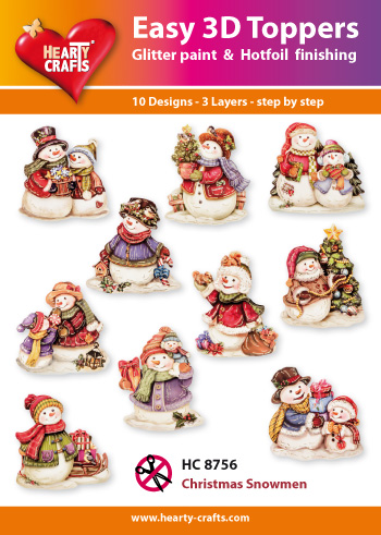 HC8756 Easy 3D-Toppers Christmas Snowmen