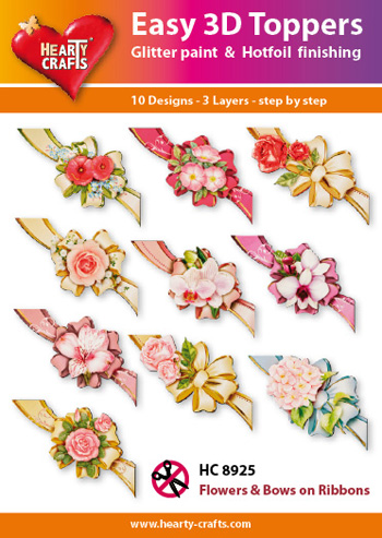 HC8925 Easy 3D Toppers - Flowers & Bows on Ribbons