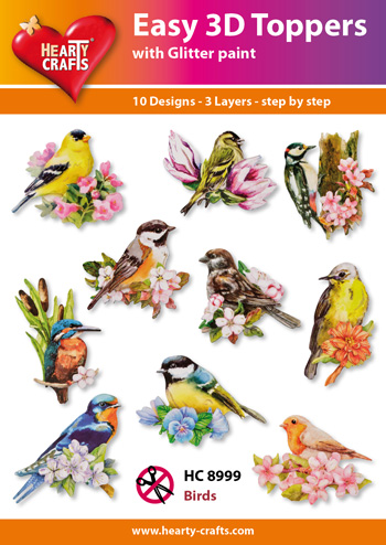 HC8999 Easy 3D-Toppers Birds