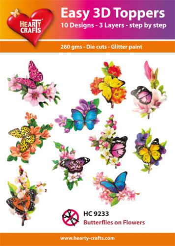 HC9233 Easy 3D - Butterflies on Flowers