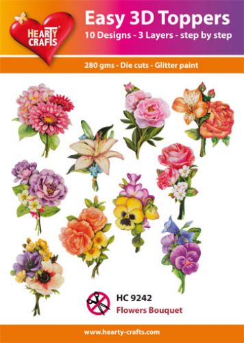 HC9242 Easy 3D-Toppers Flower Bouquet