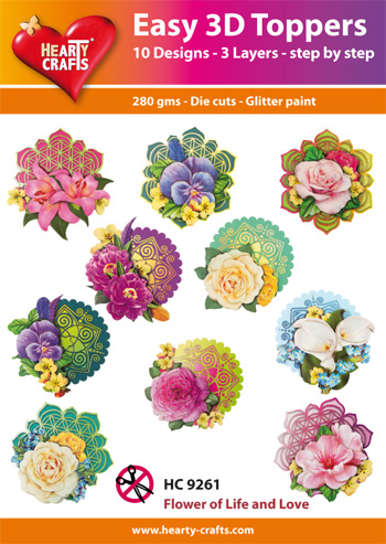 HC9261 Easy 3D-Toppers Flower of Life and Love