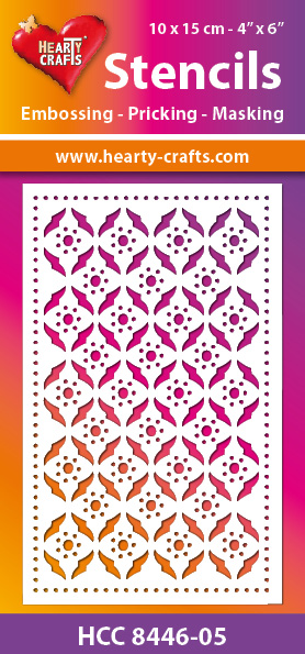 HCC8446-05 Hearty Crafts Stencil retro