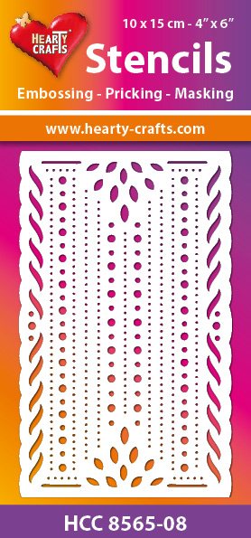 HCC8565-08 Hearty Crafts Stencil borders